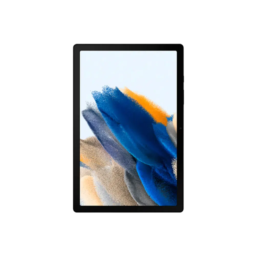 Samsung Tab op een witte achtergrond.